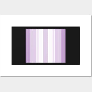 Strips - purple and white. Posters and Art